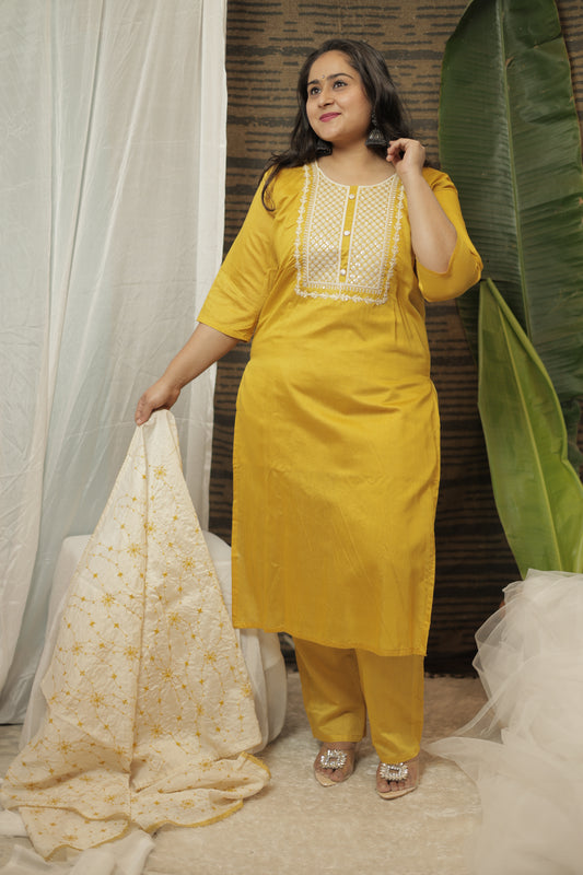 Gopi Silk 3 piece Party Wear Suit Set